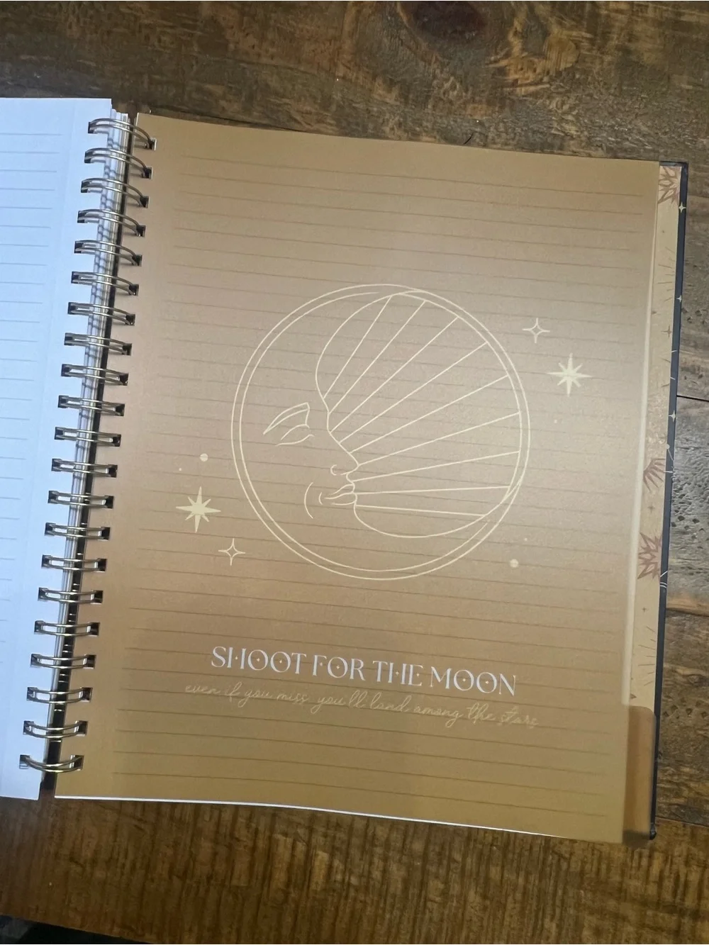 Celestial Spiral-Bound Notebook - Black & Gold: Deluxe Notebook bundle